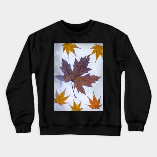 Acer Leaves in Ice Crewneck Sweatshirt